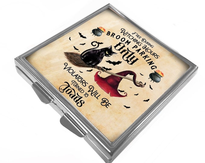 Black Cat - Square Pill Box - Broom Parking