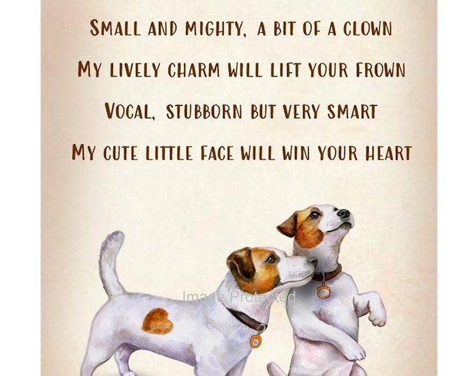 Metal Dog Sign - The Jack Russell