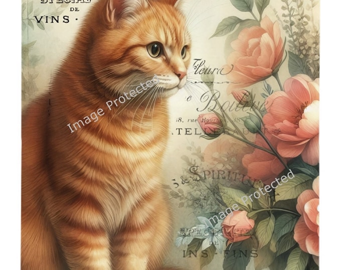 Cat Metal Sign - Funny - Ginger Cat & Quote