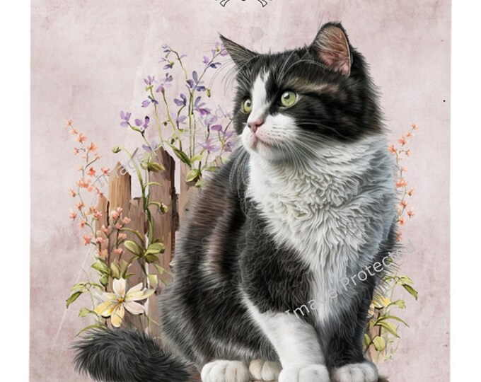 Cat Breed Sign - The Tuxedo Cat