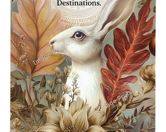 White Hare: Inspirational Art, Handmade Home Decor, Difficult roads, lead to beautiful destinations