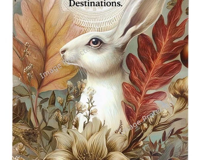 White Hare: Inspirational Art, Handmade Home Decor, Difficult roads, lead to beautiful destinations