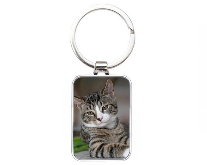 Personalised Metal Keyring - Silver