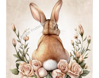 Hanging Metal Sign - Bunny Butt - Rabbit Sign - Funny Quote