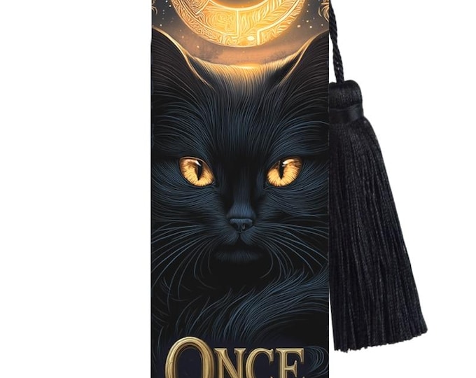 Cat Eyes Dark Romance Bookmark with Tassel: Funny Reader Gift