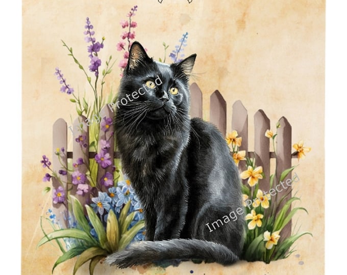Cat Breed Sign - The Black Cat
