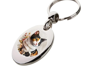 Calico Cat Keyring: Trolley Coin Token