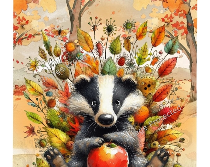 Hanging Metal Sign - Badger Sign - Motivational Quote - Be Afraid Of The Calmest person In the Room