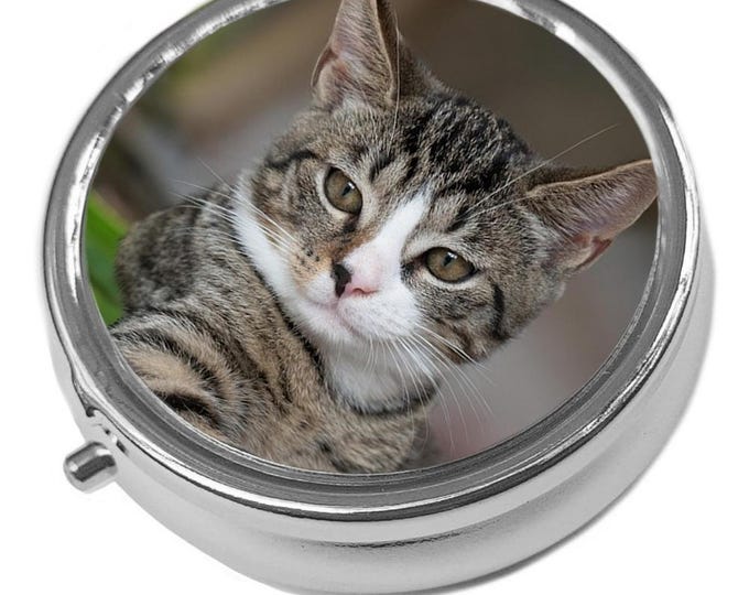 Personalised Pill/Trinket Box - Silver