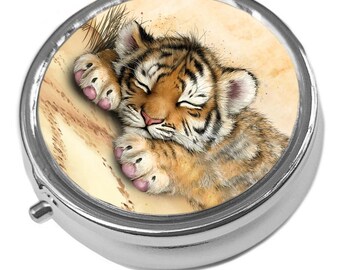 Sleeping Tiger Pill Box – Small Trinket Keeper