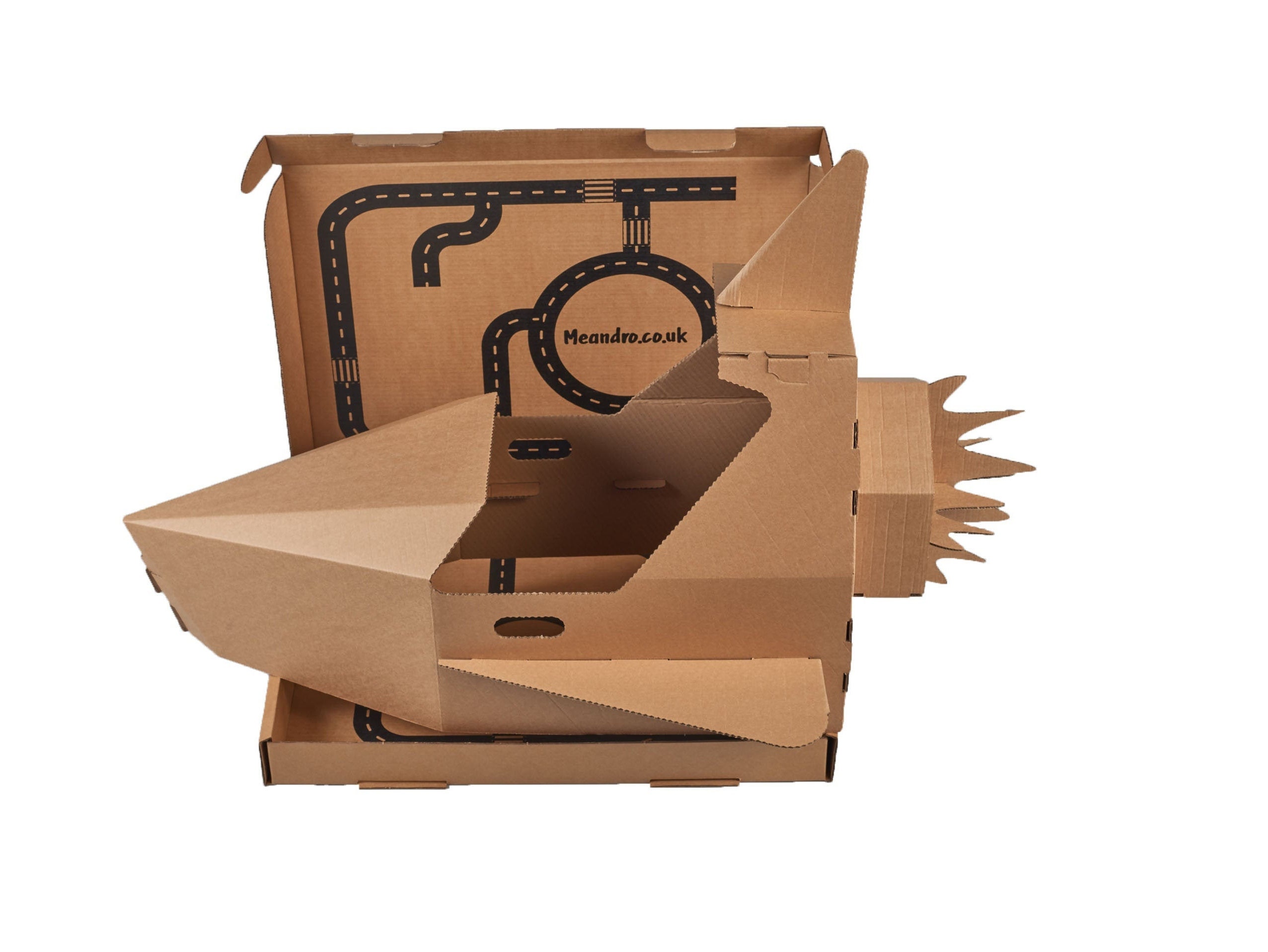 Modèle de vaisseau spatial en carton pour enfants (PDF, SVG, DXF
