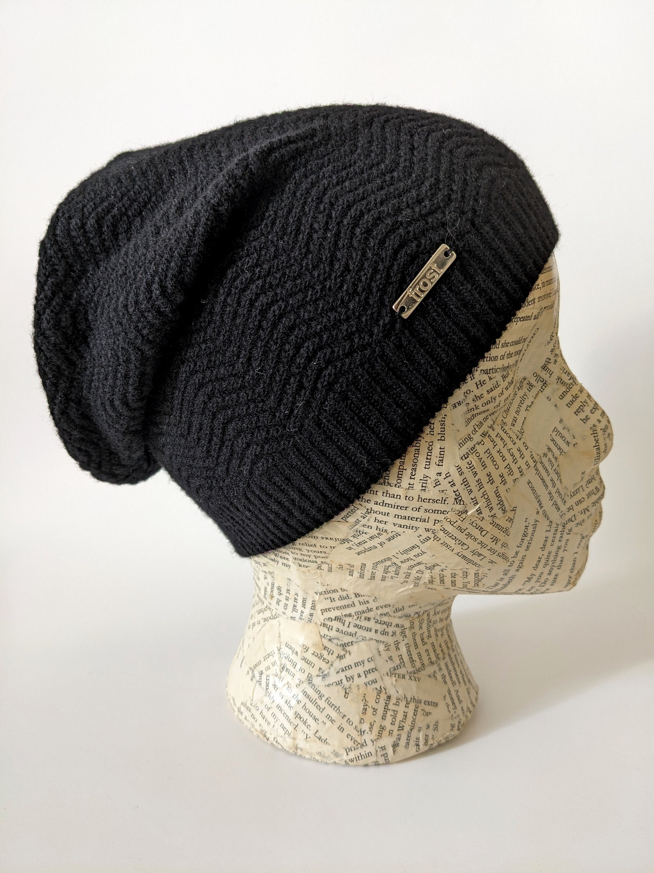 Frost Hats Rhinestones Cashmere Slouchy Hat Frost Hats Luxurious Trendy Cashmere Slouchy Hat For Women  main image 2