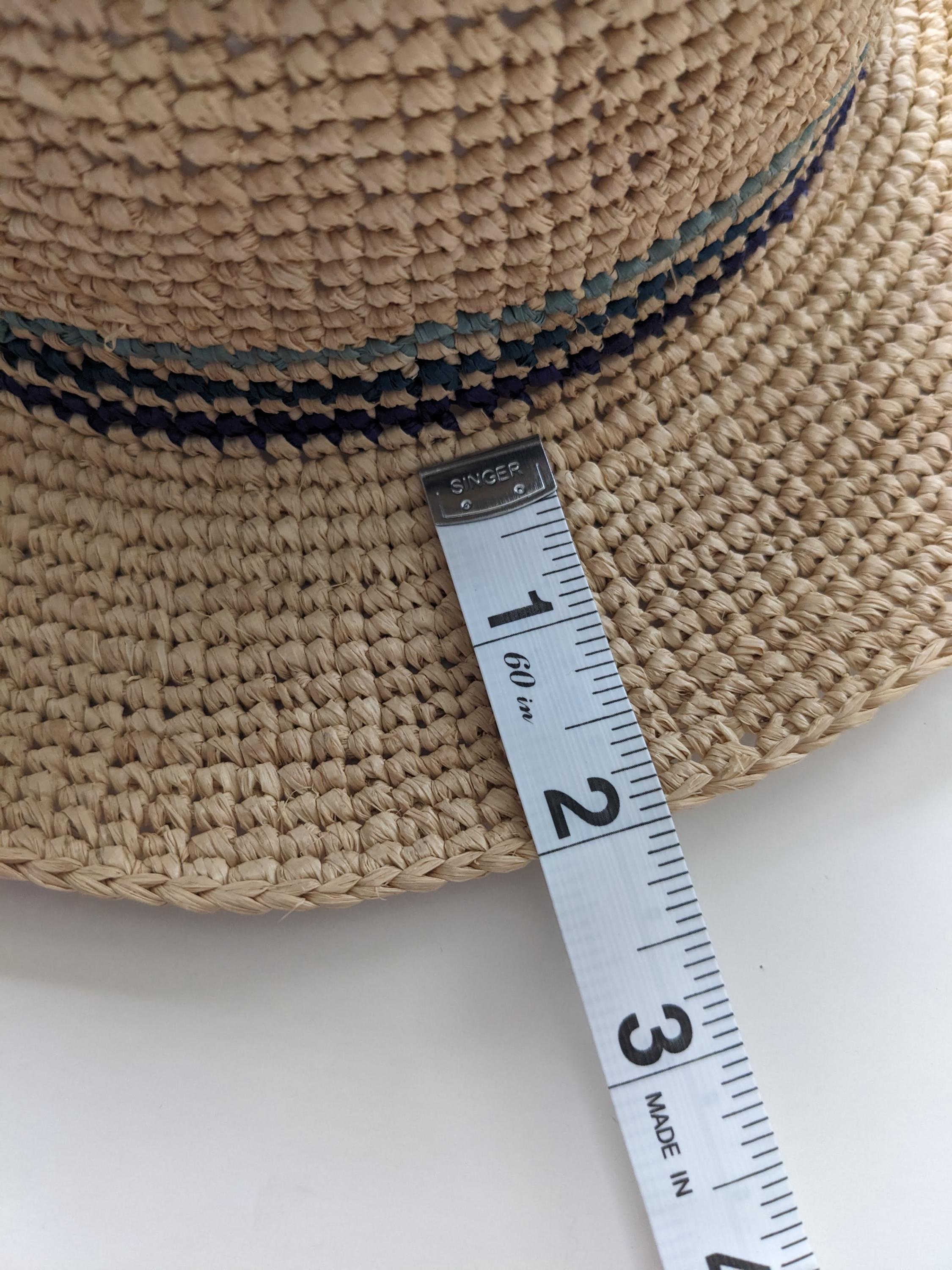 Crocheted Raffia Straw Fedora Sun Hat, Made in Madagascar - Etsy display picture 1