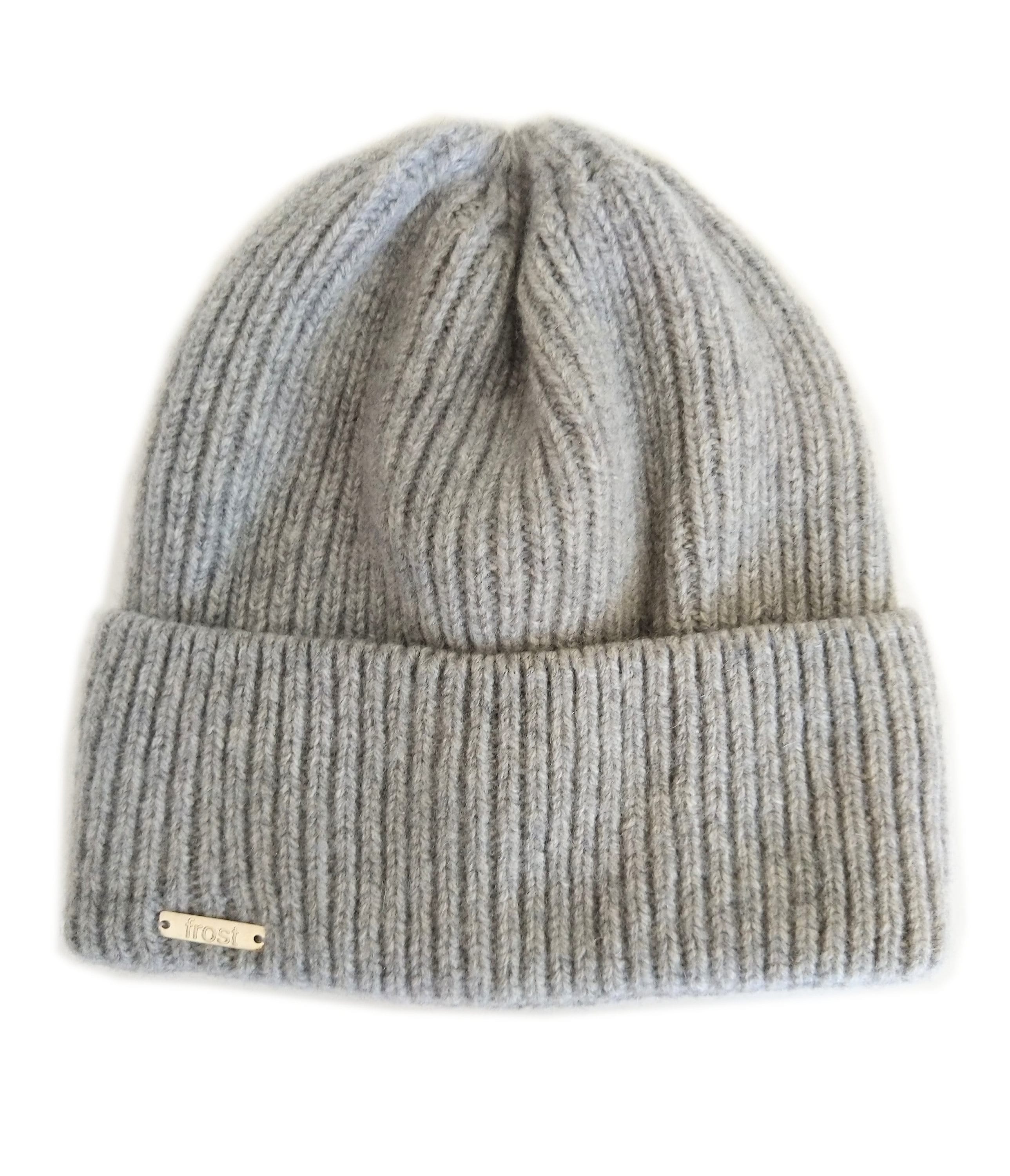 Cashmere Merino Blend Knit Beanie: Ribbed Winter Hat - Etsy display picture 2