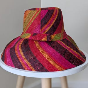 Raffia Straw Lightweight Natural Grass Sun Hat, Made in 