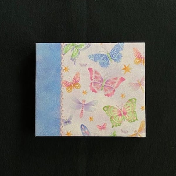 K&Company / Marcella 8.5" x 8.5" Glitter Butterfly Scrapbook / Photo Album