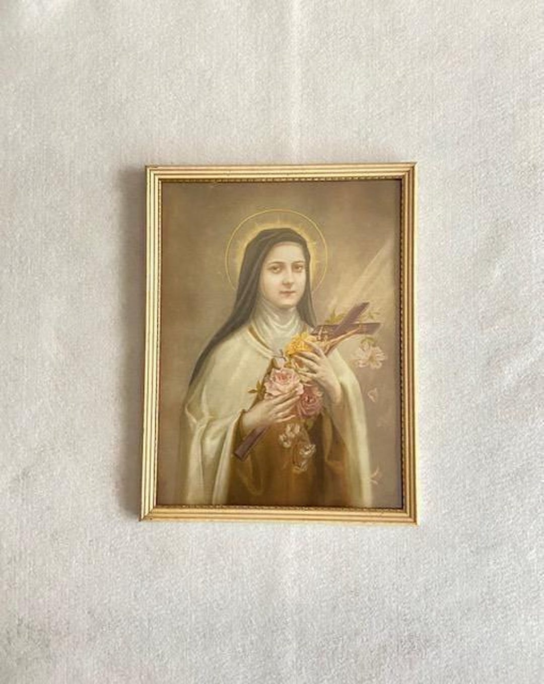 Vintage Framed Print of Saint Therese of Lisieux by Her Sister Celine ...