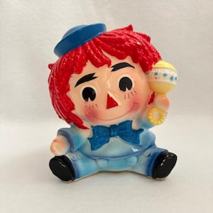 Vintage Relpo Raggedy Andy Planter - Japan
