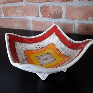 Fruteira de cerâmica feita à mão, Fruteira de cerâmica, Fruteira de cerâmica, Presente de casamento, Tigela, Fruteira exclusiva, Cerâmica e louça, Tigela de arte
