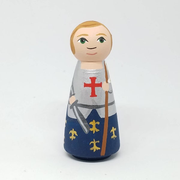 St. Joan of Arc - Saint Peg Dolls - Catholic Gifts - Baptism - Confirmation