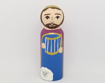 King David Old Testament Peg Doll