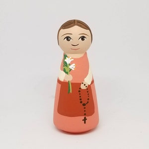 St. Maria Goretti - Saint Peg Dolls - Catholic Gifts - Baptism - Confirmation