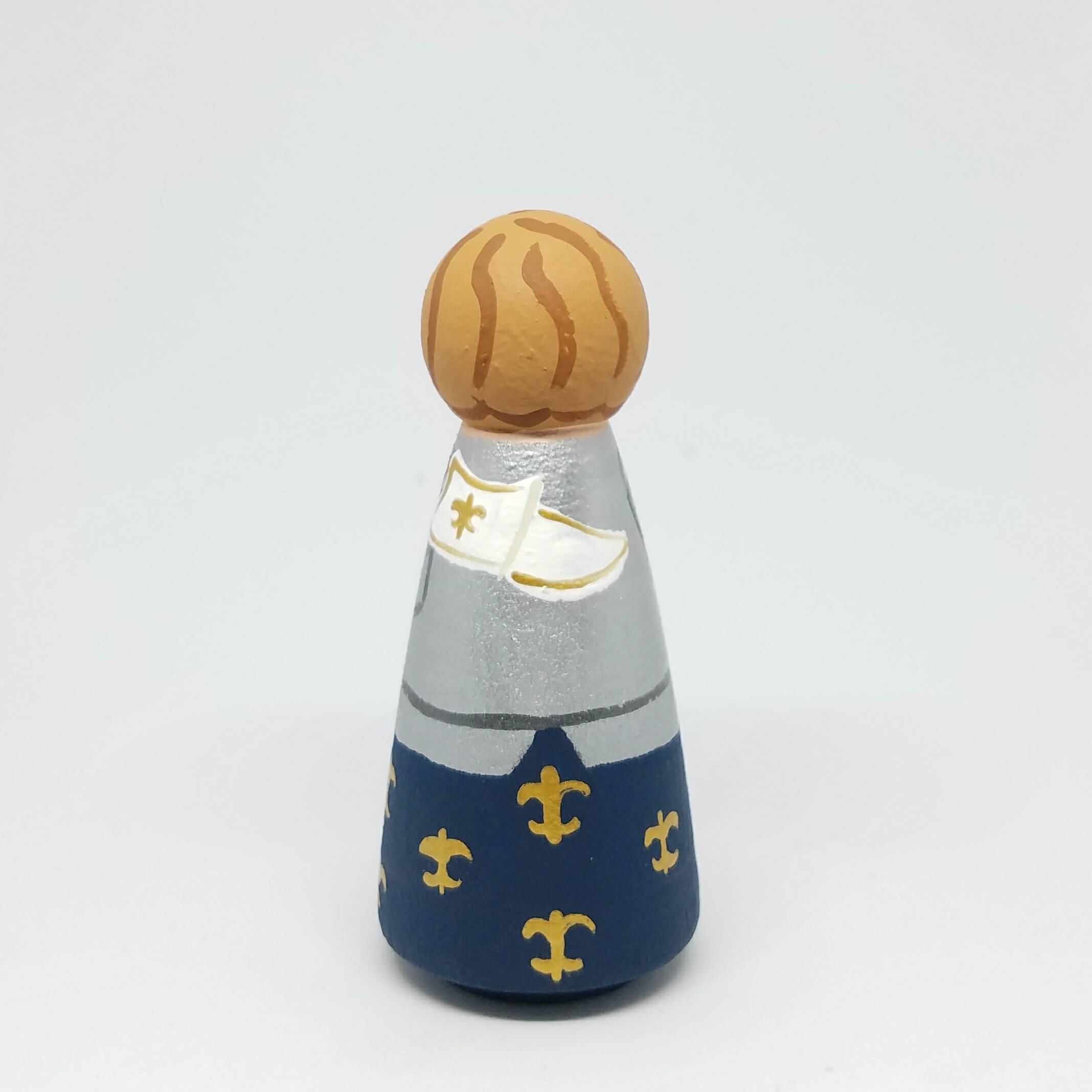 St. Joan of Arc Saint Peg Dolls Catholic Gifts Baptism - Etsy