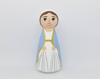 Our Lady of Grace Peg Doll