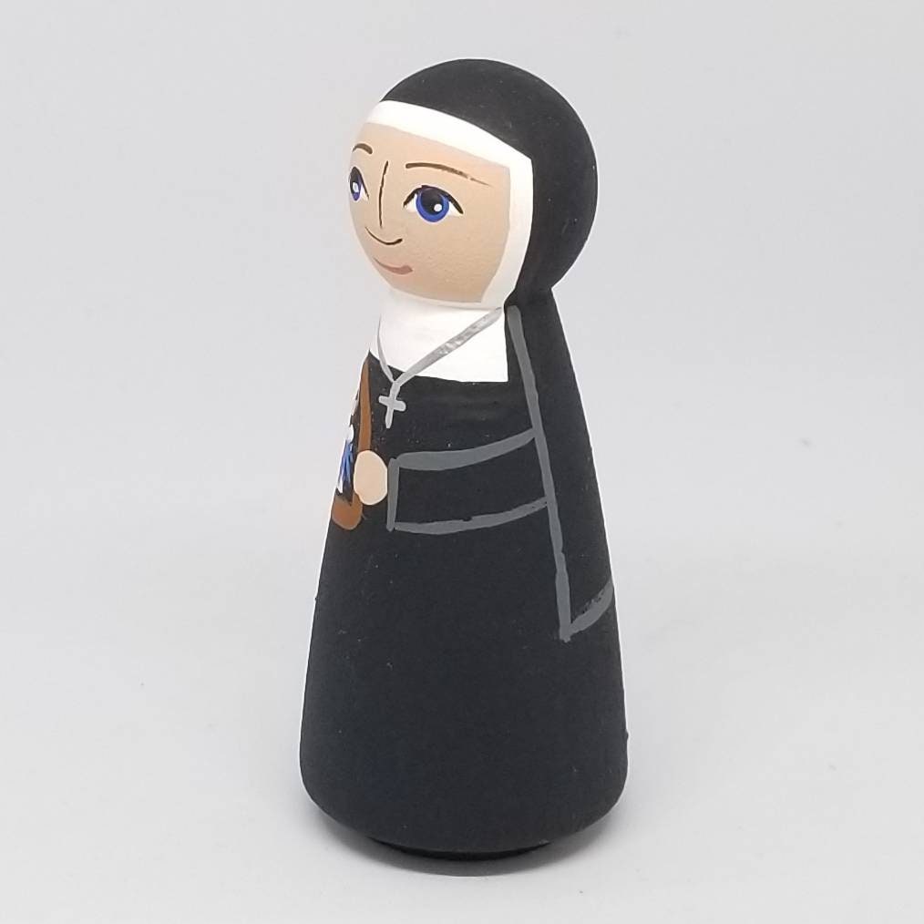 St. Faustina Saint Peg Dolls Saint Peg Dolls Catholic Gift - Etsy