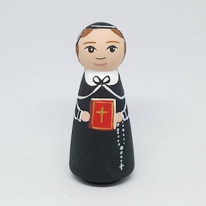 St. Elizabeth Ann Seton Peg Doll, Saint Peg Dolls, Catholic Gift, Baptism Gifts, Confirmation Gifts, First Communion Gift, Easter Basket