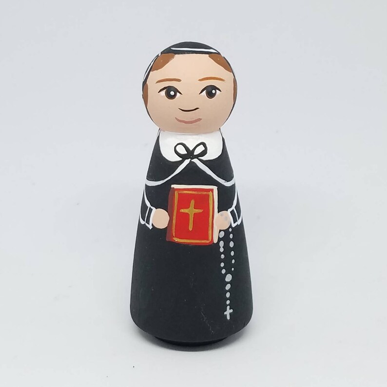 St. Elizabeth Ann Seton Peg Doll Saint Peg Dolls Catholic - Etsy