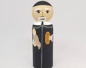 St. Vincent de Paul peg doll, Catholic Gifts, Baptism, Confirmation, St. Peg Dolls