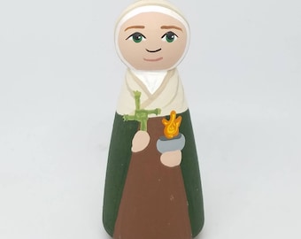 St. Brigid of Kildare, Saint Peg Dolls, Catholic Gifts, Baptism, Confirmation, St. Peg Dolls