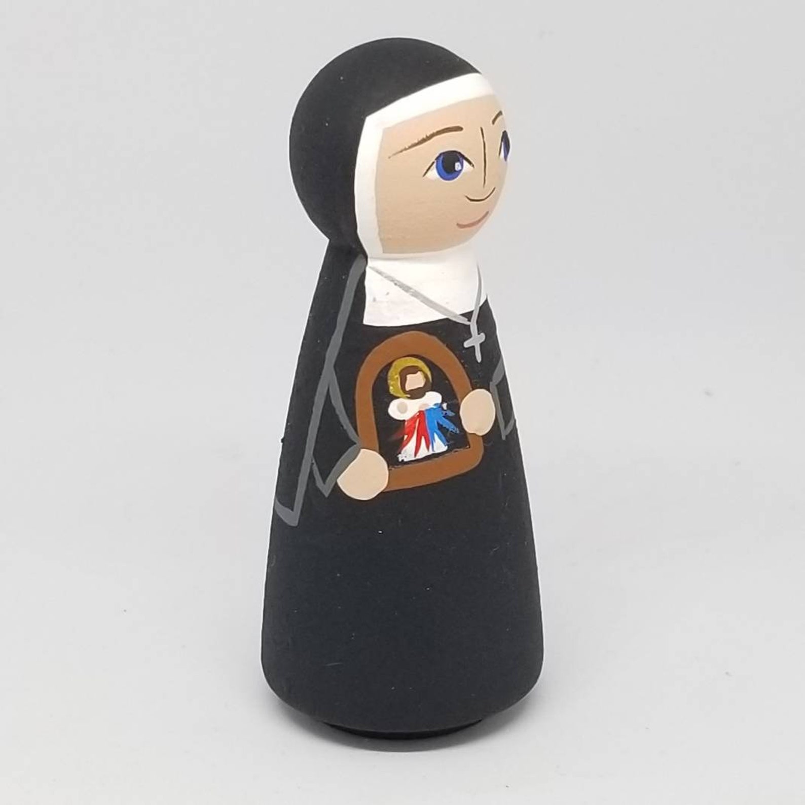 St. Faustina Saint Peg Dolls Saint Peg Dolls Catholic Gift - Etsy