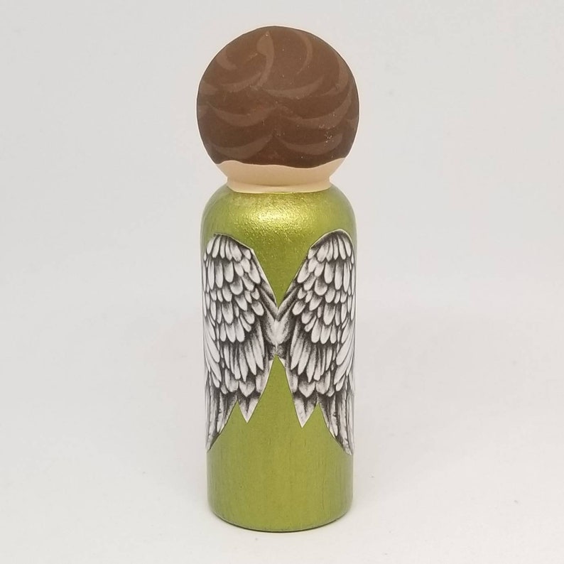 St. Raphael the Archangel Peg Doll Catholic Gifts Baptism Etsy