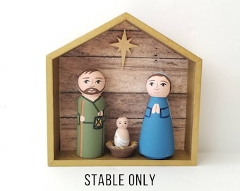 Stable for Holy Family, dolls sold separately