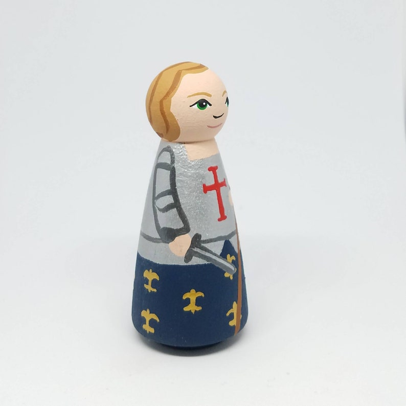St. Joan of Arc Saint Peg Dolls Catholic Gifts Baptism Etsy New Zealand