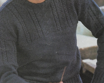 11 x Guernsey Style DK Pdf Family Boys Knitting Pattern Ladies Mens Children Guernsey PDF Knitting pattern Download Only Size 24 - 48