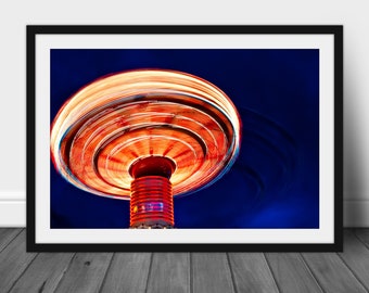 Dallas Texas State Fair, Photographic Print-  Wall Art,  Art Photography "Night Ride"