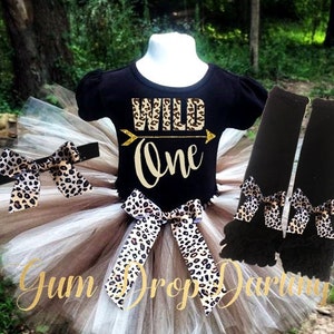 Birthday tutu outfit, 1st Birthday, first birthday, Girls 1st Birthday, Wild ONE, Birthday tutu, One birthday outfit, Leopard birthday