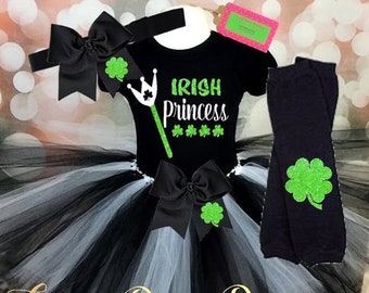 Shamrock tutu, Irish Princess, Shamrock outfit, Shamrock dress, St Patricks Dress, green tutu outfit, Shamrock dress, girl st patrick