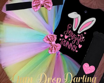 Easter Tutu, Snuggle Bunny, Bunny Shirt, Easter Dress, Baby Easter, Easter Tutu Outfit, Easter Top, Easter Outfit, Colorful Tutu