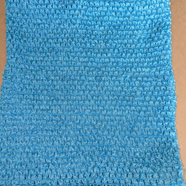 Crochet tube top, tutu dress top, stretchy tube top, unlined aqua turquoise 0-6 months.