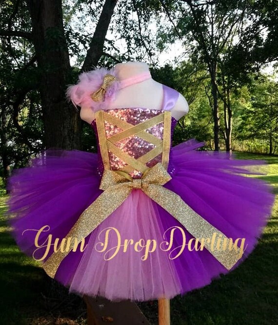 strapless open back dress Official Disney Rapunzel Classic Toddler Costume main image 0