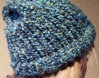 Knit hat - Slouchy hat - Knit beanie - Women's hat