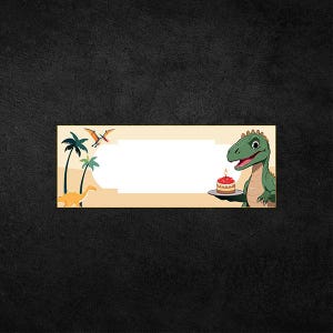 Jurassic Birthday Party Name Tag, Customize Jurassic Birthday Party, Jurassic Theme Party Printable, Digital File