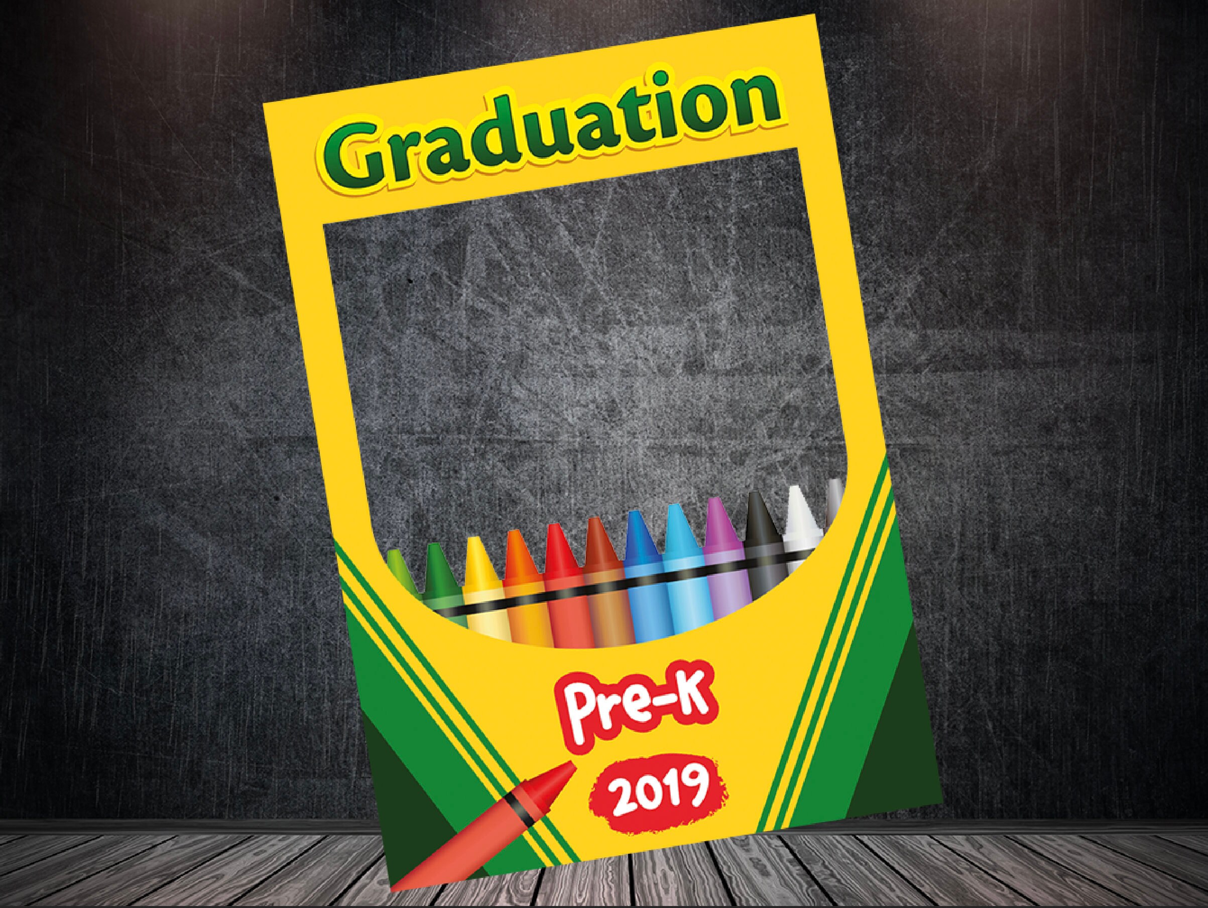 Crayon Graduation Party Frame, Crayon Graduation Party, Crayon Photo ...