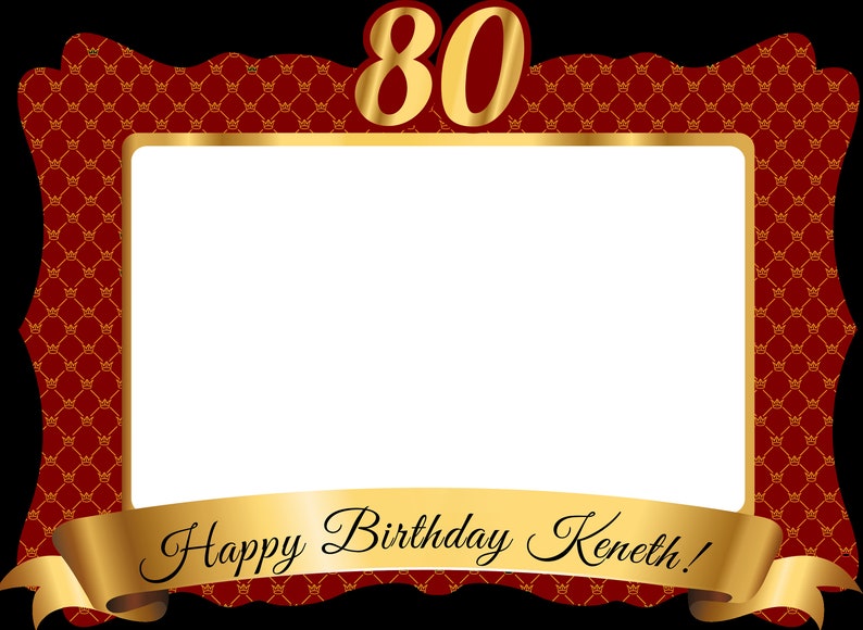70-80-90 th Birthday Frame Adult Birthday Party Photo Booth | Etsy