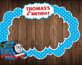 PRINTABLE Thomas the train photo booth frame, thomas birthday photo booth frame, thomas the train Photo Booth Frame,  Photo booth frame,