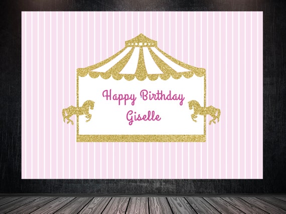 Carousel Backdrop Pink Carousel Birthday Backdrop First Birthday Carousel Backdrop Pink Carousel Birthday Backdrop First Birthday